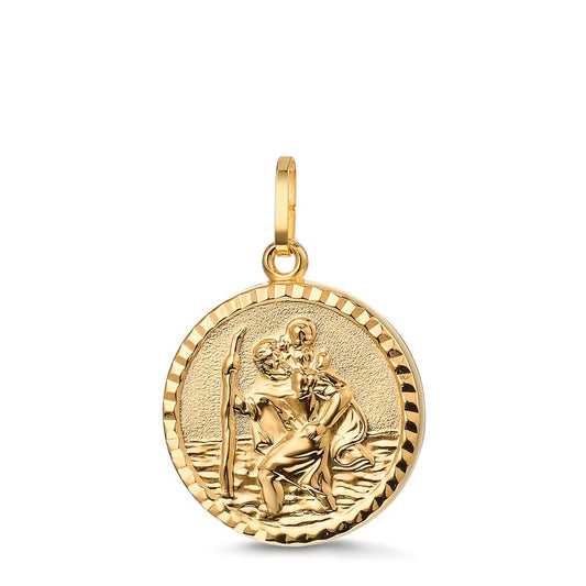 Pendentif Or jaune 18K Ø16 mm