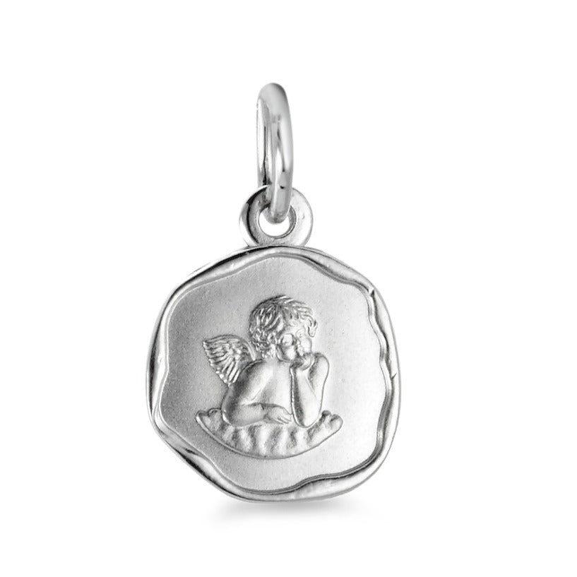 Pendentif Or blanc 18K Ange gardien