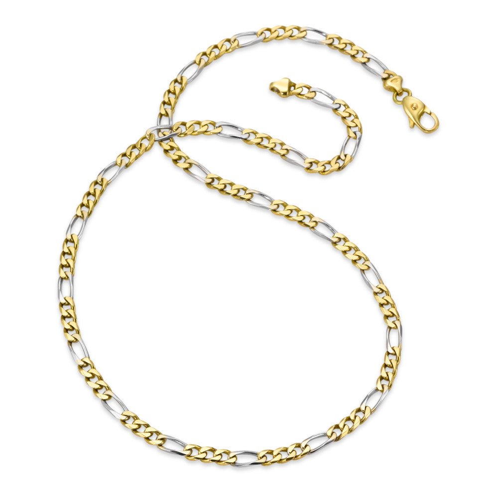 Collier 750/18 K Gelbgold, 750/18 K Weissgold