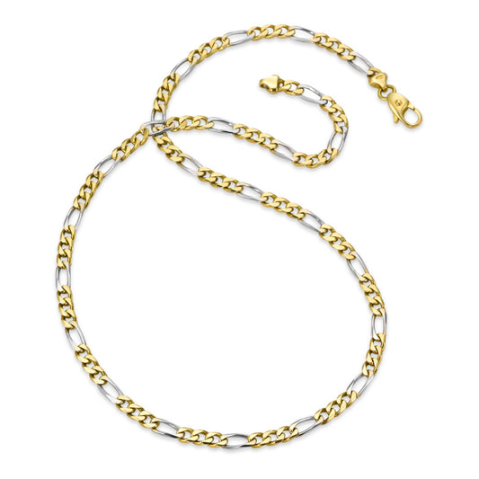 Collier Oro giallo 750/18 carati, Oro bianco 750/18 carati 50 cm