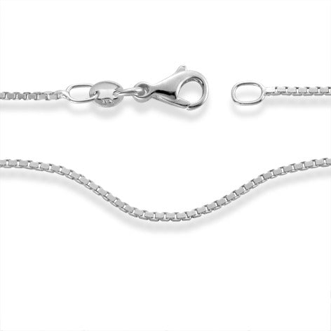 Chaînette Or blanc 18K 38 cm