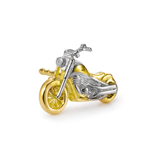 Clous d'oreille à l'unité Or jaune 18K Moto