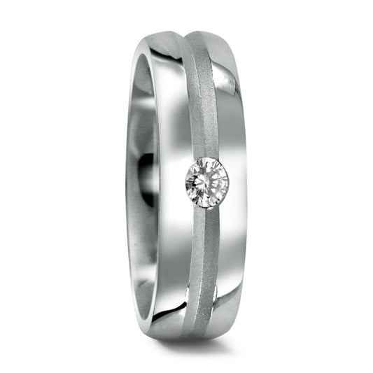 Partnerring 950 Platin Diamant 0.09 ct, tw-if