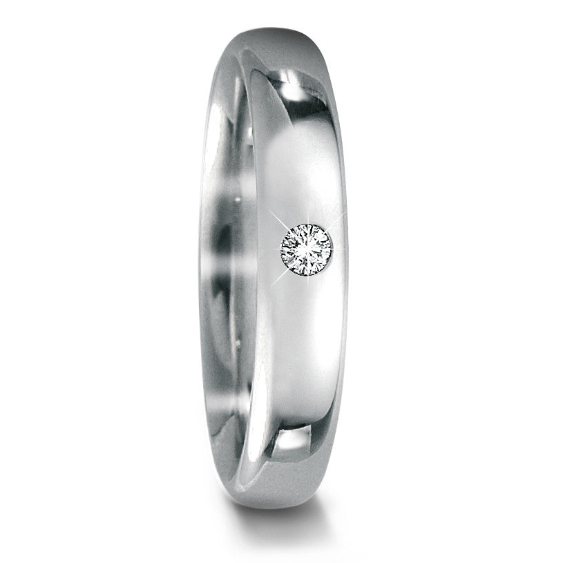 Anello del partner Platino 950 Diamante 0.03 ct, w-if