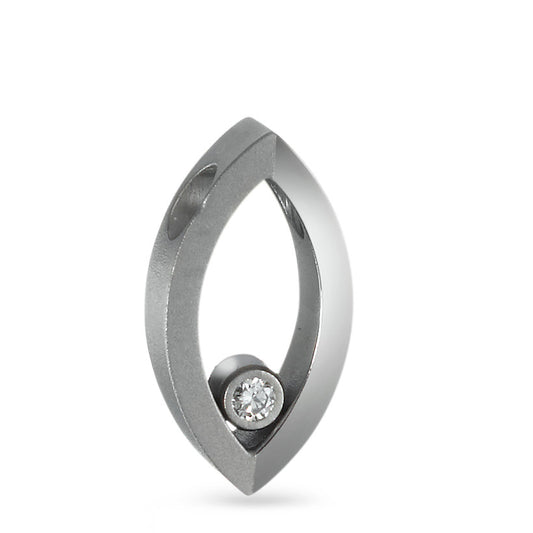 Ciondolo Titanio Diamante 0.03 ct, w-si