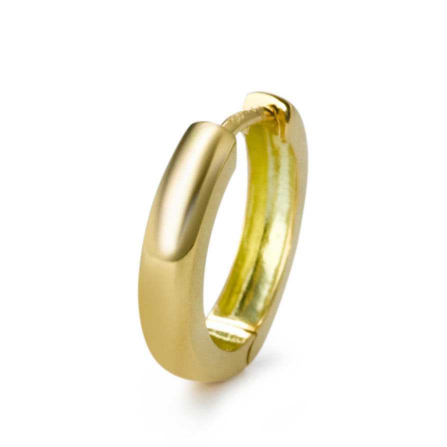 Créole à charnière or jaune 750/18 ct.