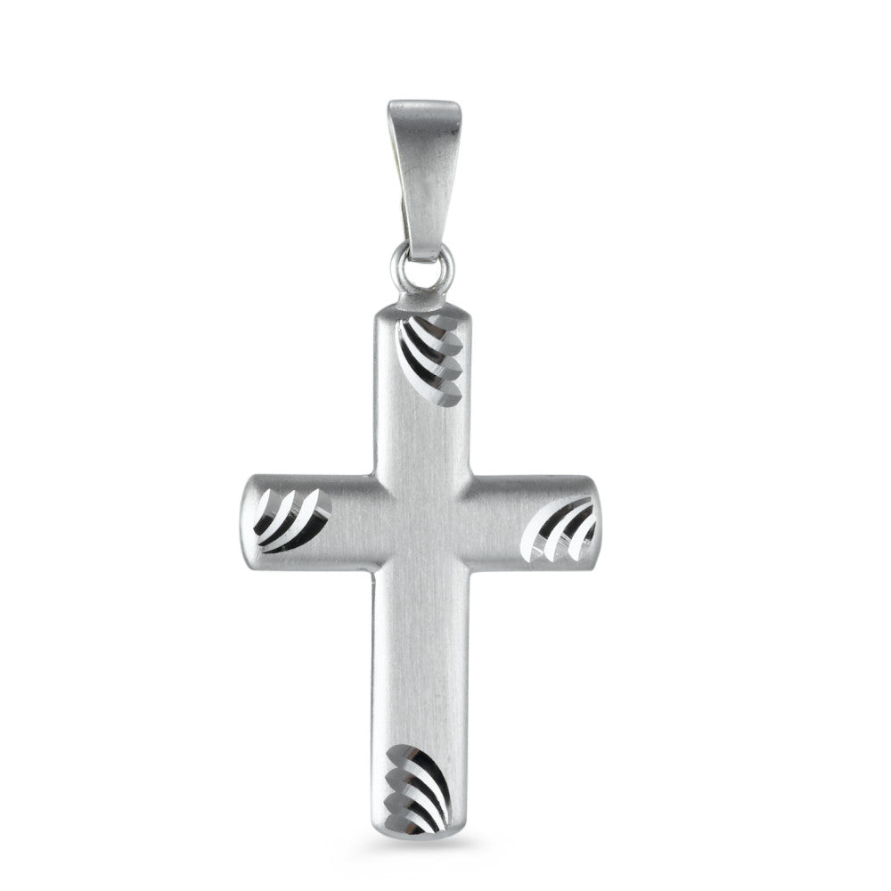 Pendentif Or blanc 18K Croix