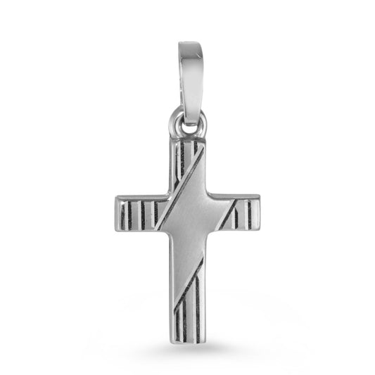 Pendentif Or blanc 18K Croix