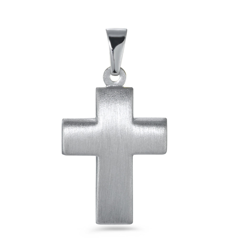 Pendentif Or blanc 18K Croix