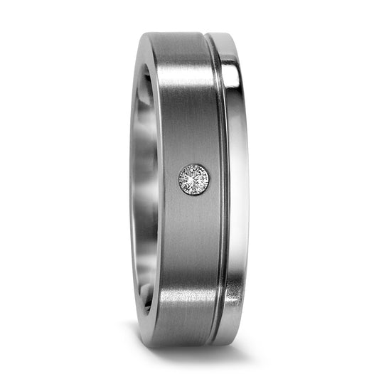 Partnerring Titan Diamant 0.03 ct, w-si