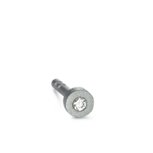 Clous d'oreille à l'unité Titane Diamant 0.01 ct, w-si Ø3 mm