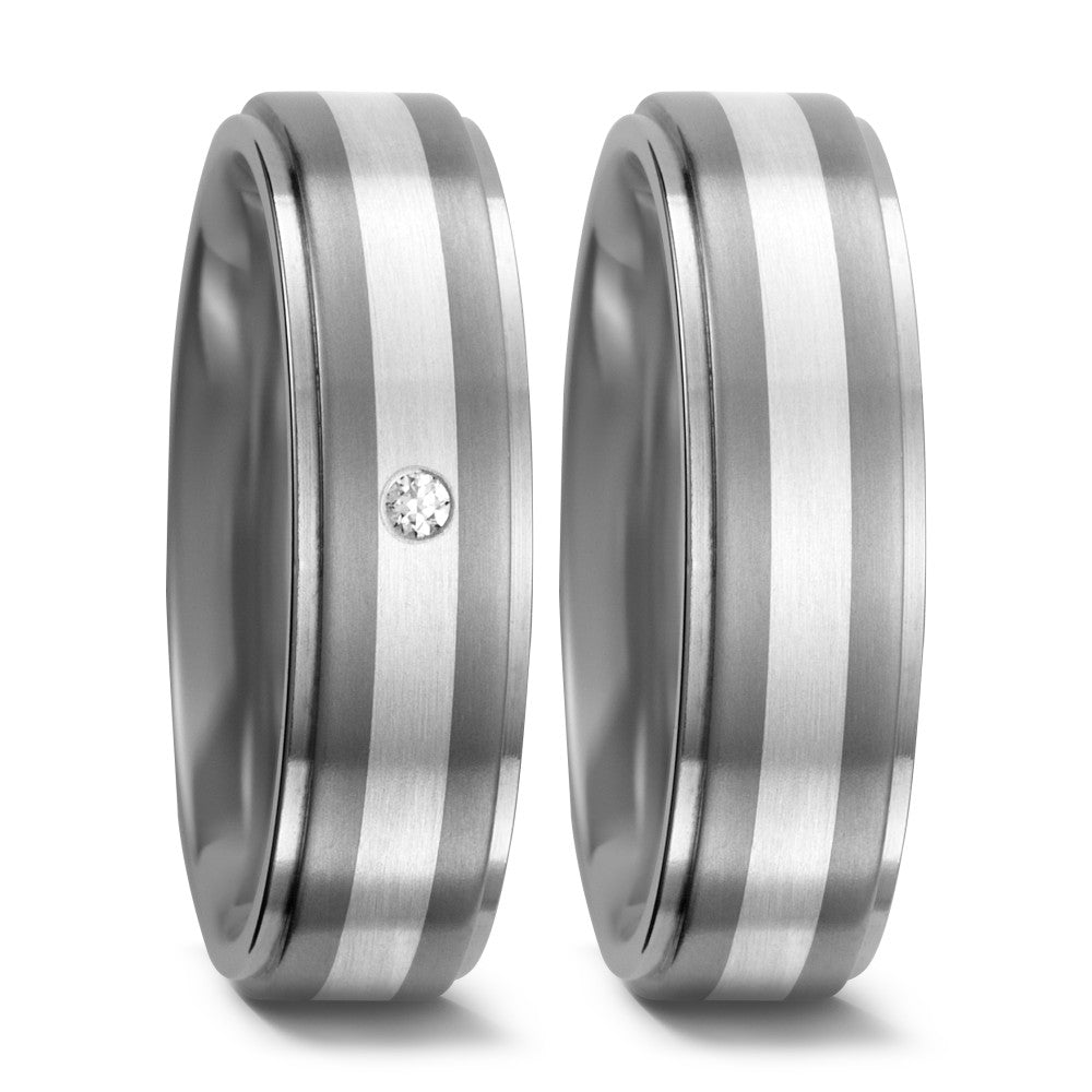 Partnerring Titan, Silber