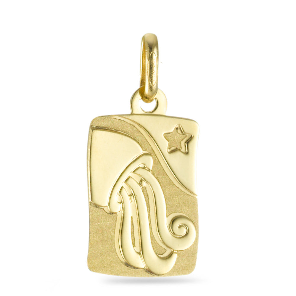 Pendentif Or jaune 18K Signe Astrologique Verseau