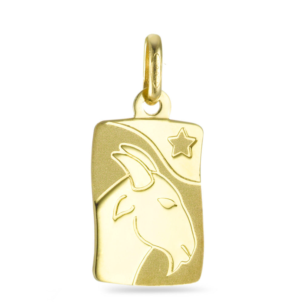 Pendentif Or jaune 18K Signe Astrologique Capricorne