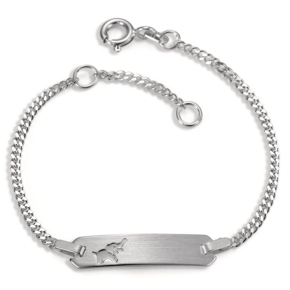 Bracciale con incisione Argento Elefante 12-14 cm