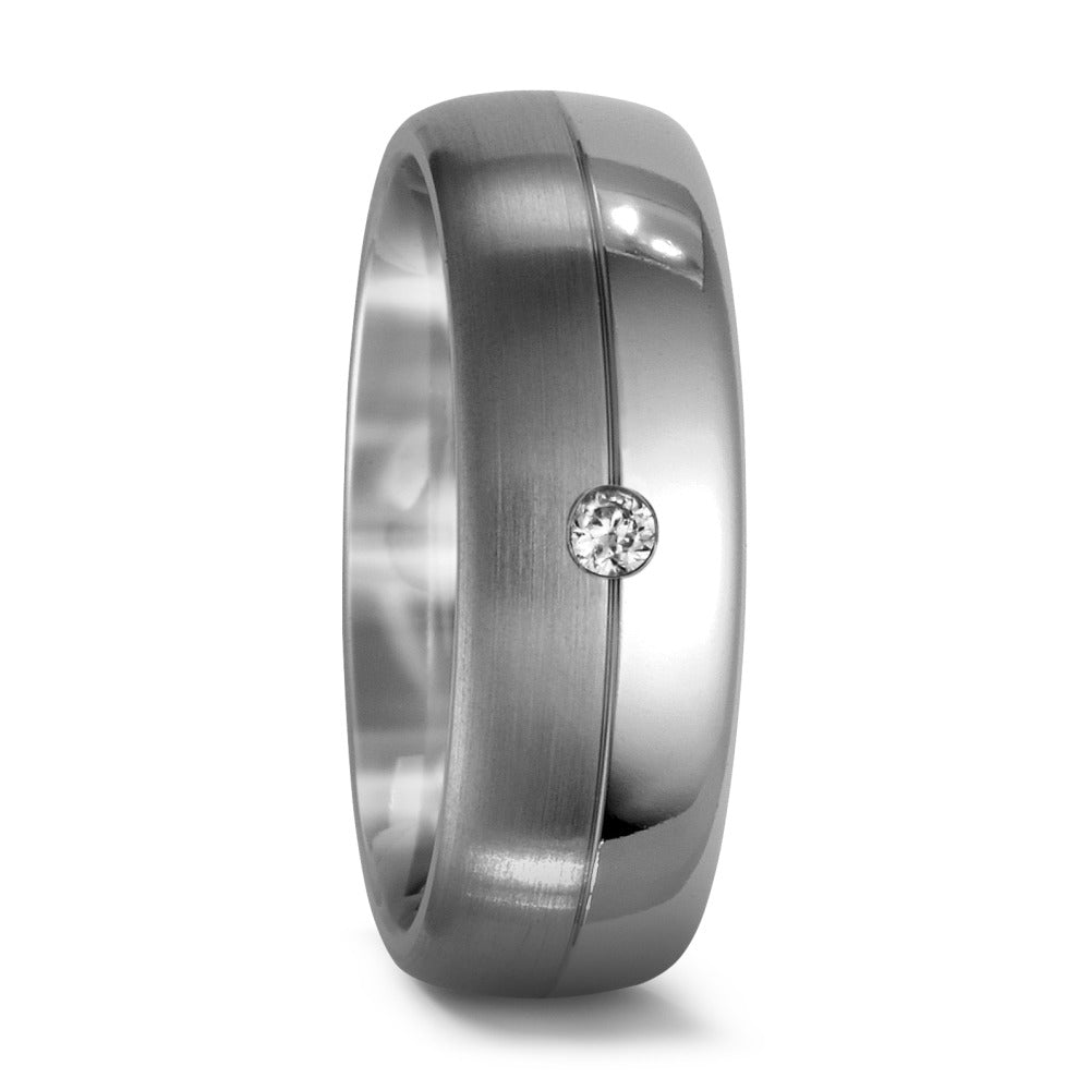 Partnerring Titan Diamant 0.02 ct, w-si