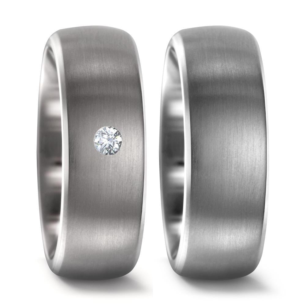 Partnerring Titan Diamant 0.03 ct, w-si