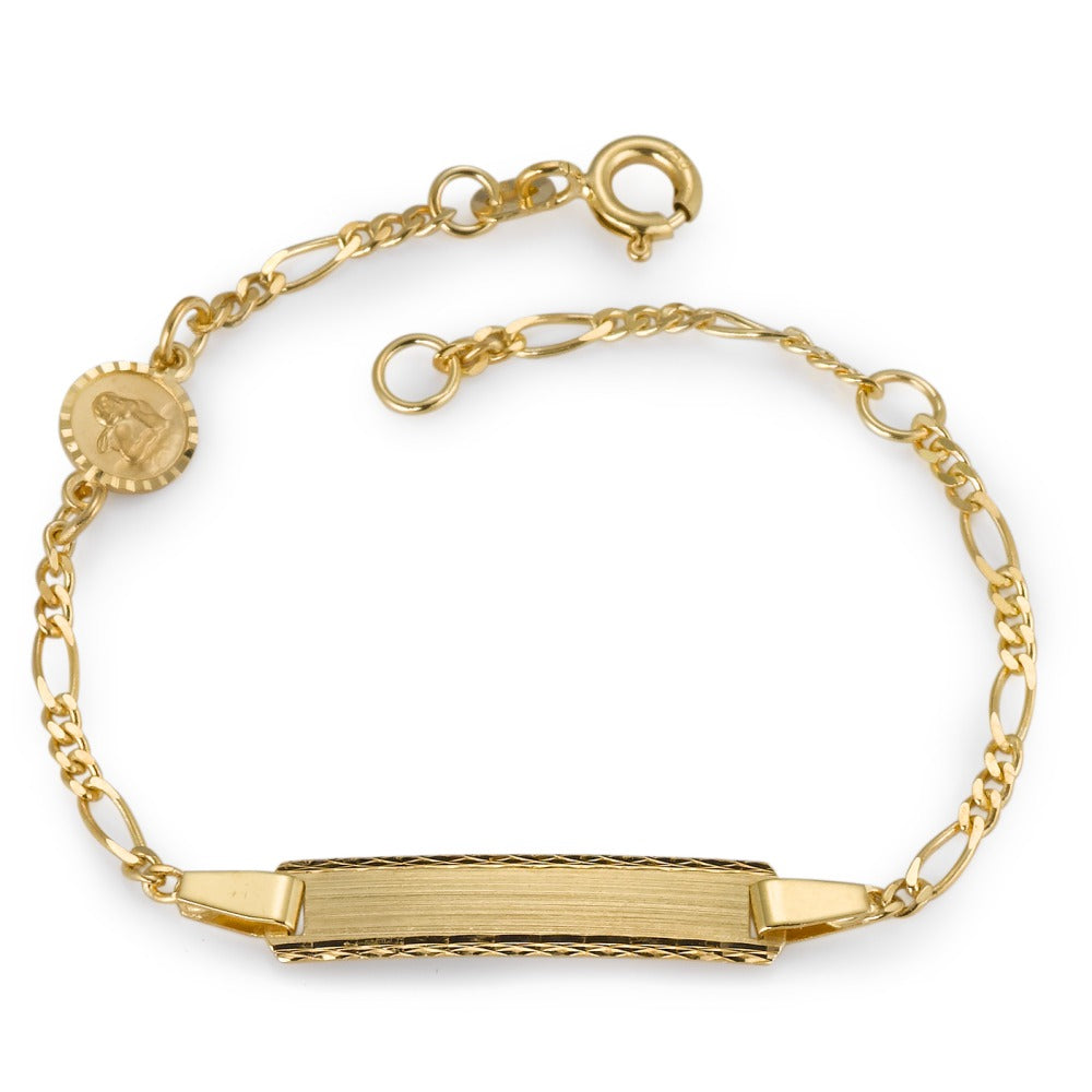 Bracciale con incisione Oro giallo 375/9K 12-14 cm