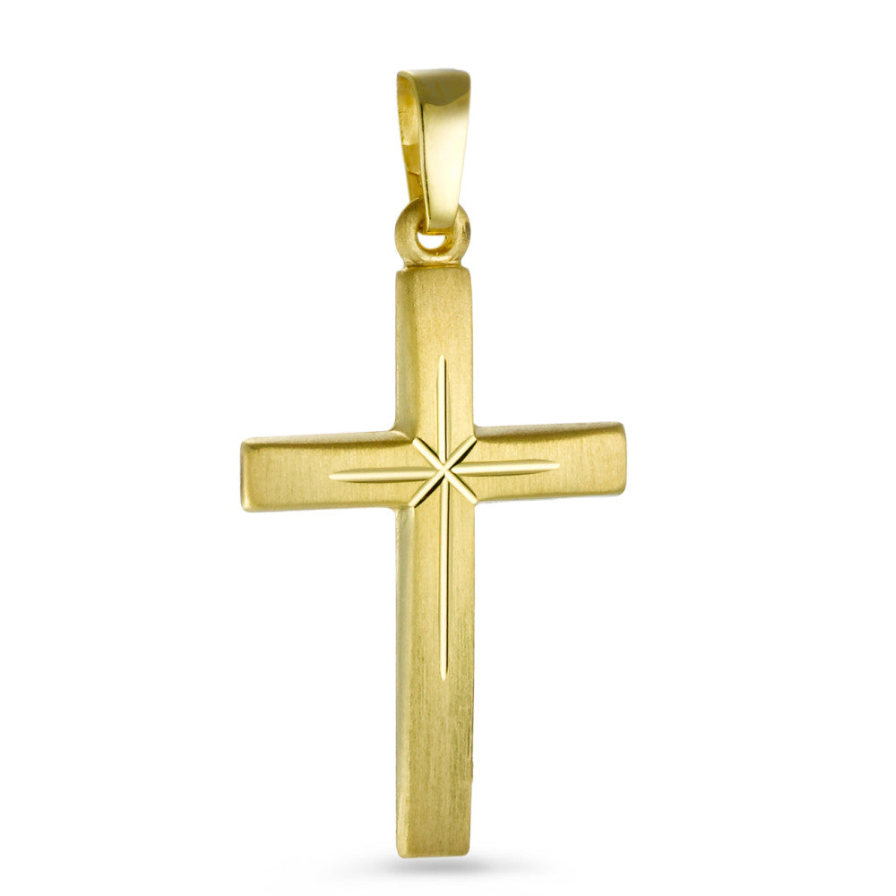 Pendentif Or jaune 18K Croix