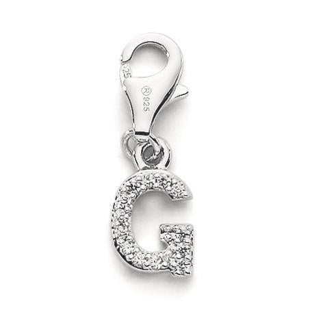 Charms ciondoli Argento Zirconia 4 pietra