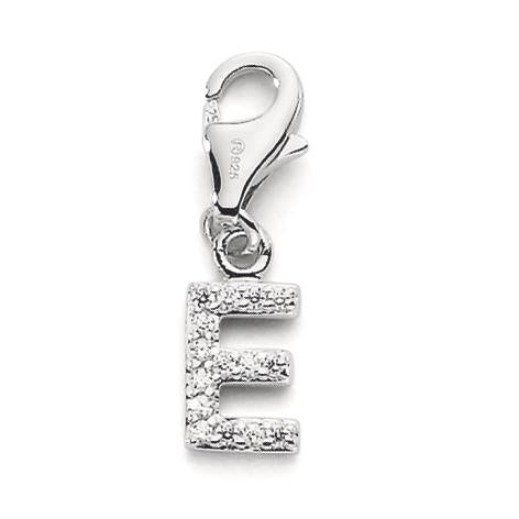 Charms Argent Zircone 3 Pierres Rhodié