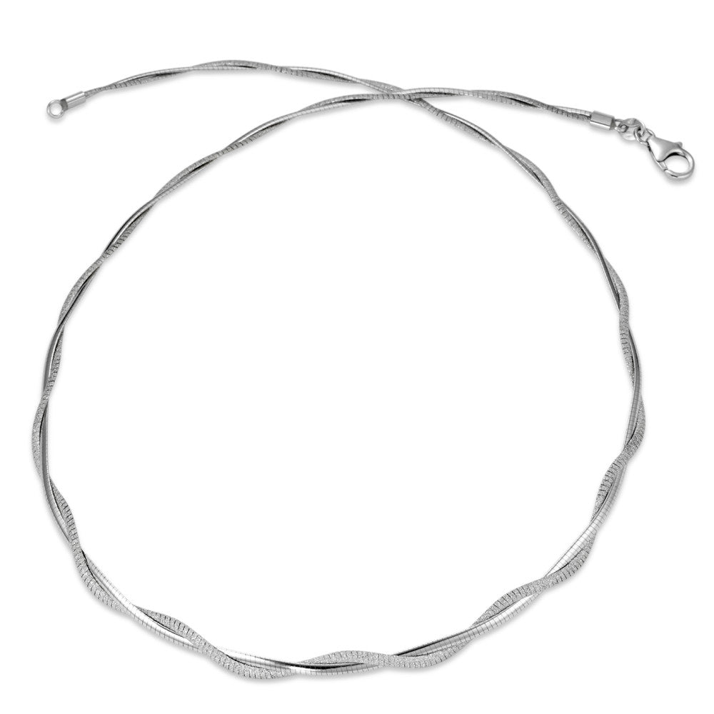 Collana Argento rodiato 42 cm