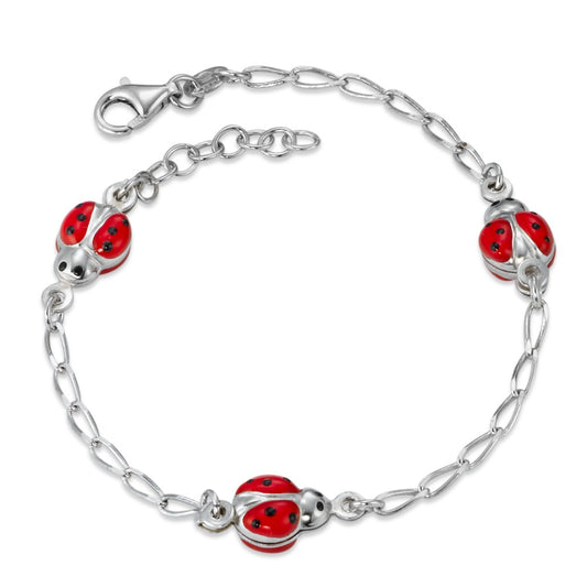 Bracciale Argento rodiato Coccinella 16 cm