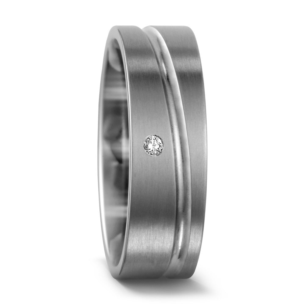 Partnerring Titan Diamant 0.02 ct, w-si