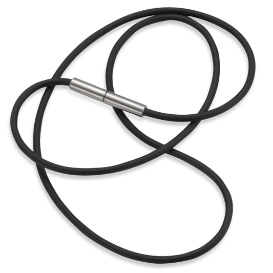 Collier Caoutchouc, Acier inoxydable 45 cm