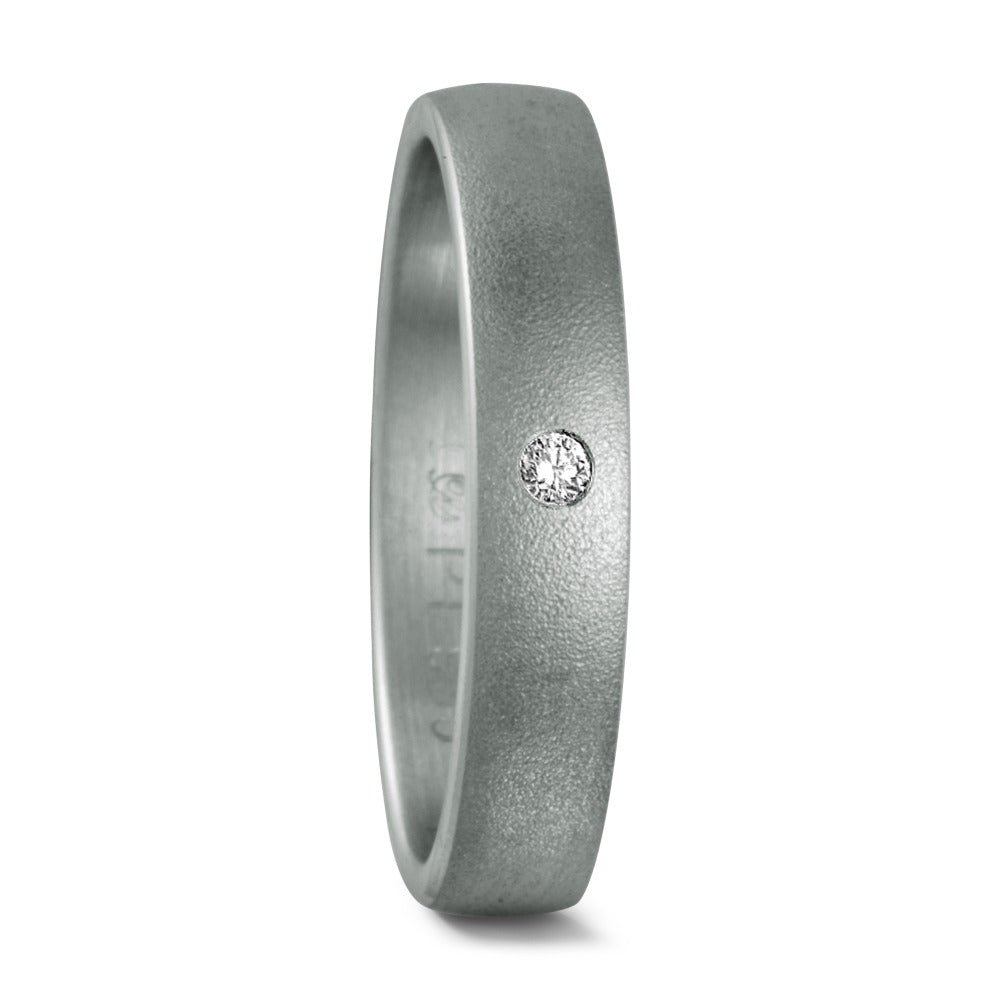 Partnerring 950 Platin Diamant 0.02 ct, w-si