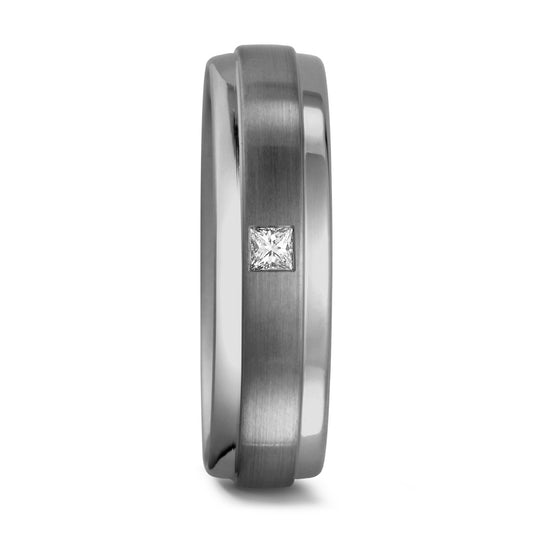 Bague Palladium 950 Diamant 0.06 ct, 6 Pierres, tw-si