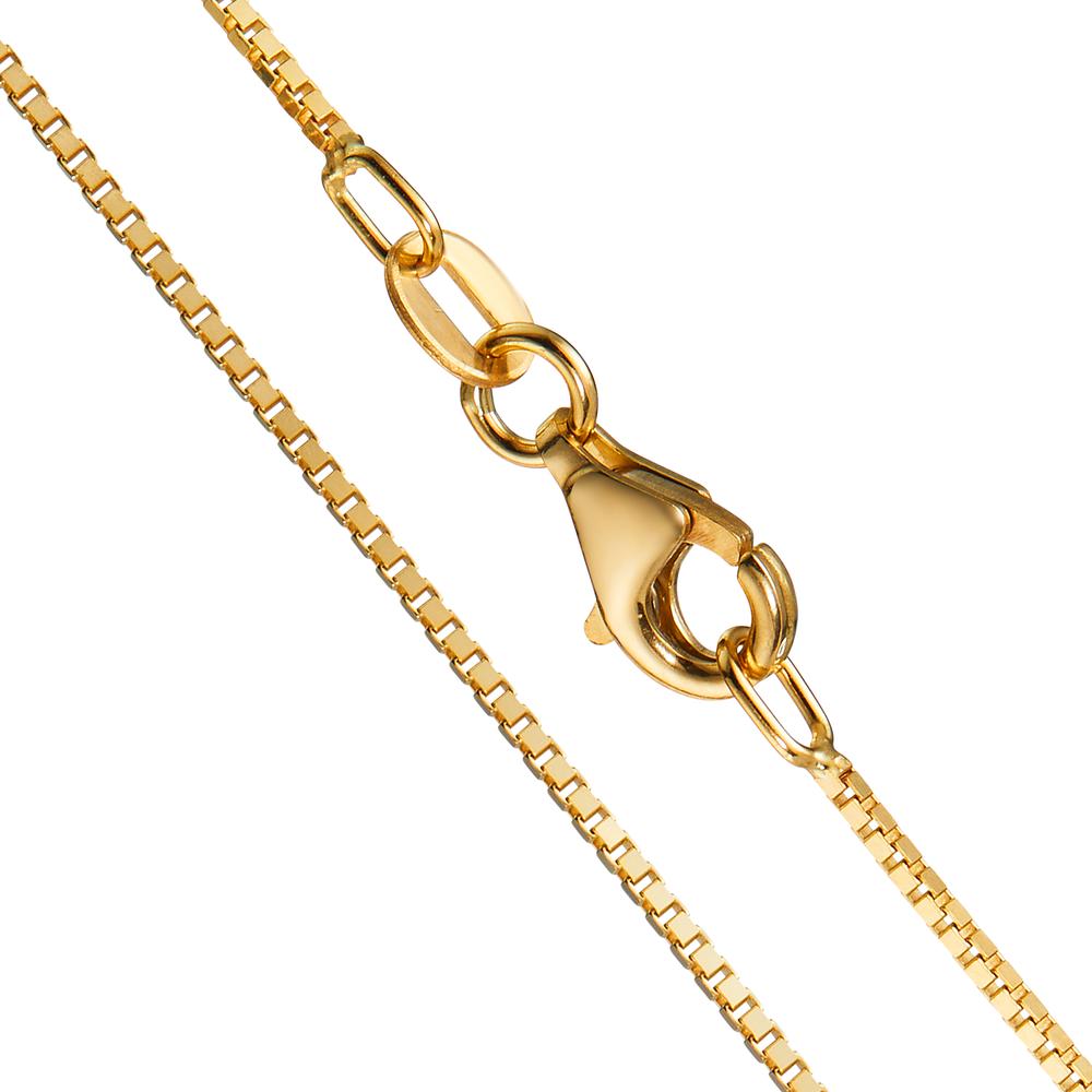 Venezianer diamantiert-Halskette 750/18 K Gelbgold  42 cm