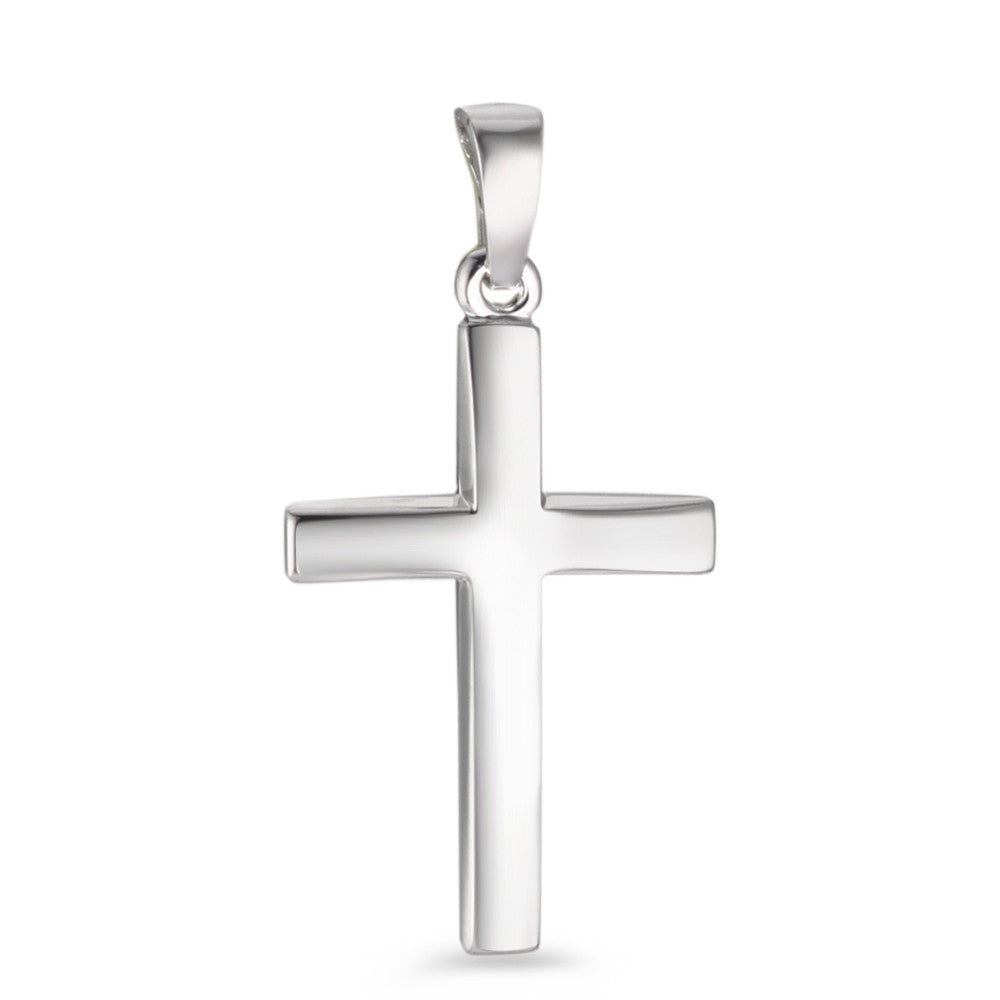 Pendentif Argent Rhodié Croix