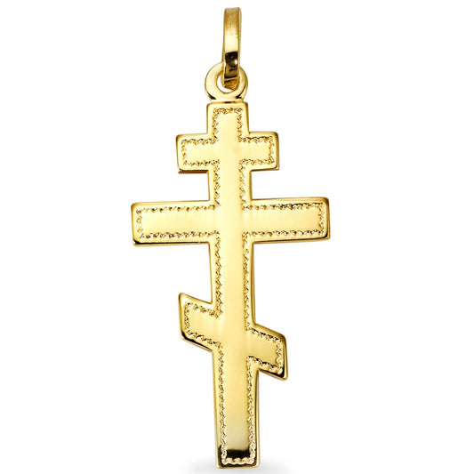 Pendentif Or jaune 9K Croix