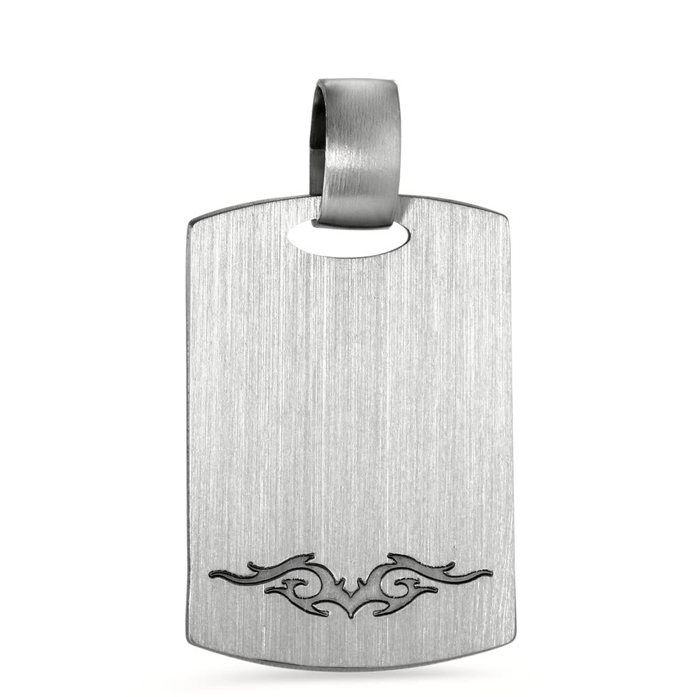 Pendentif avec gravure Acier inoxydable