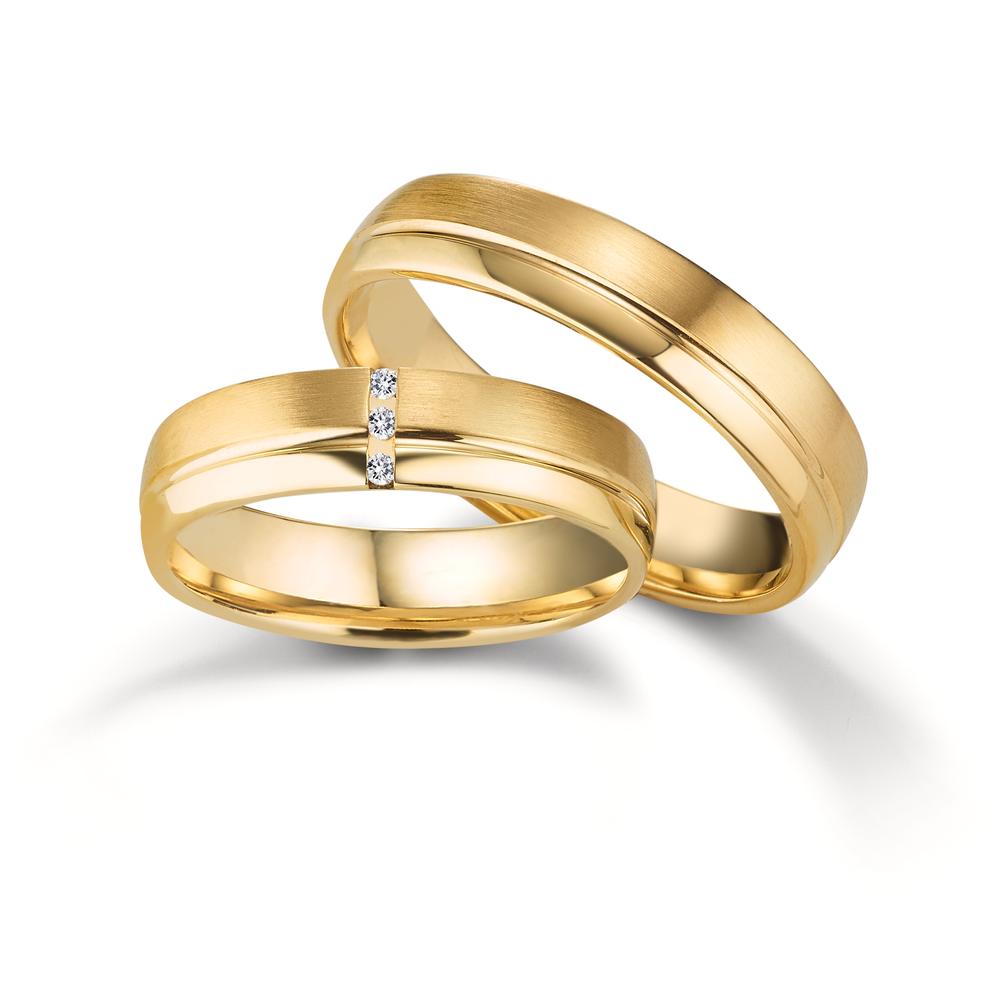 Partnerring 750/18 K Gelbgold