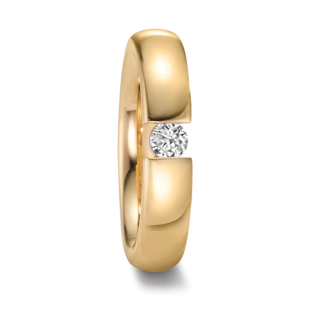 Partnerring 750/18 K Gelbgold Diamant 0.15 ct, tw-vsi