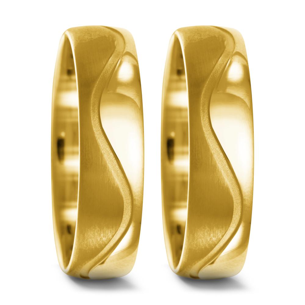 Partnerring 750/18 K Gelbgold