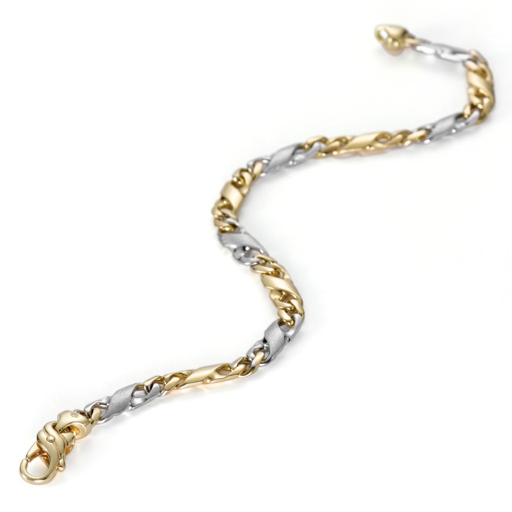 Bracelet Or jaune 18K, Or blanc 18K 22 cm