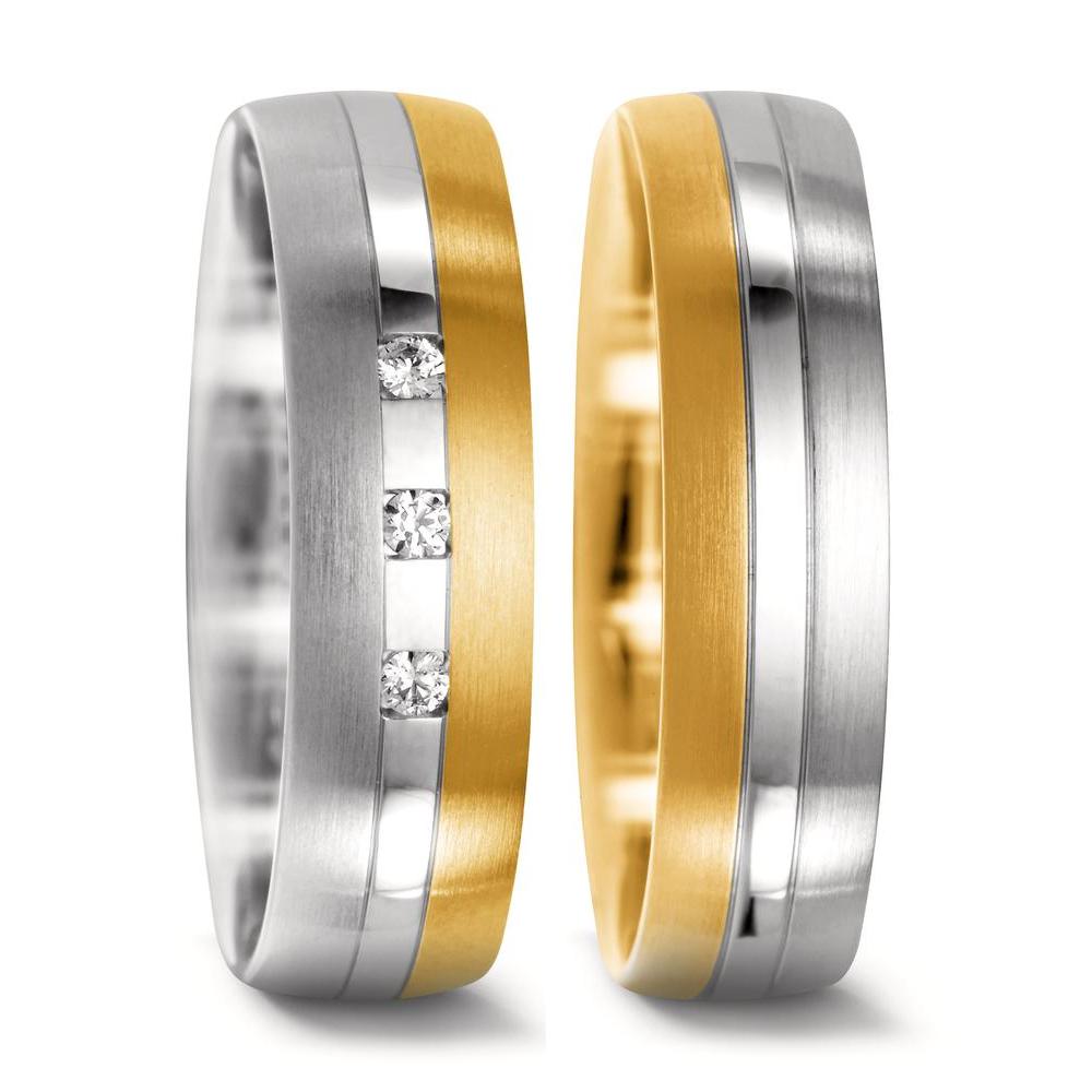 Alliance Or blanc 18K, Or jaune 18K