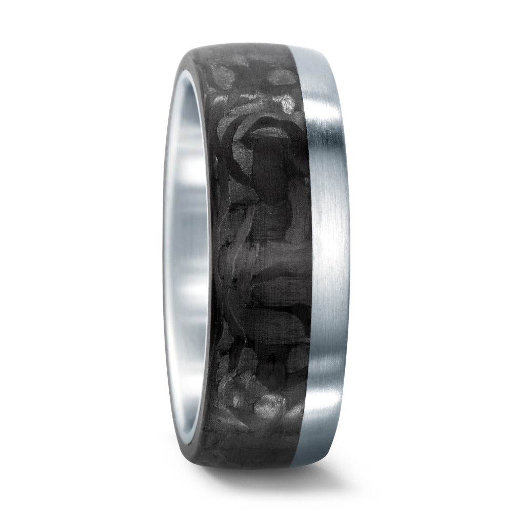 Partnerring Edelstahl, Carbon