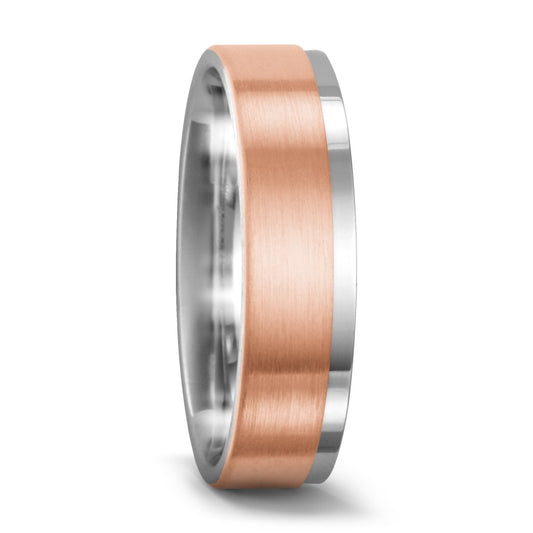 Partnerring 750/18 K Weissgold, 750/18 K Rosegold