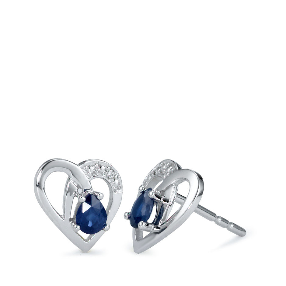 Clous d'oreilles Or blanc 375/9 ct.