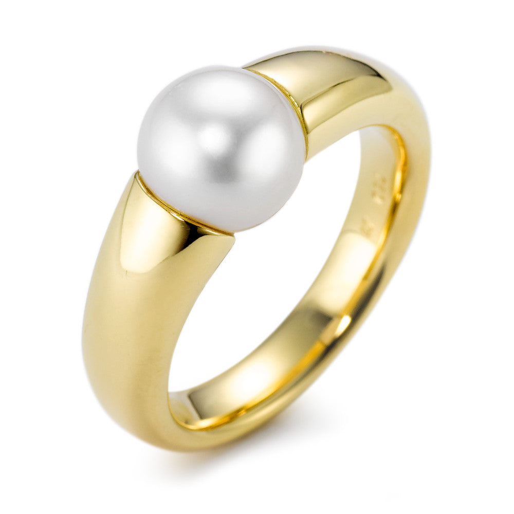 Bague Or jaune 18K perle d'eau douce