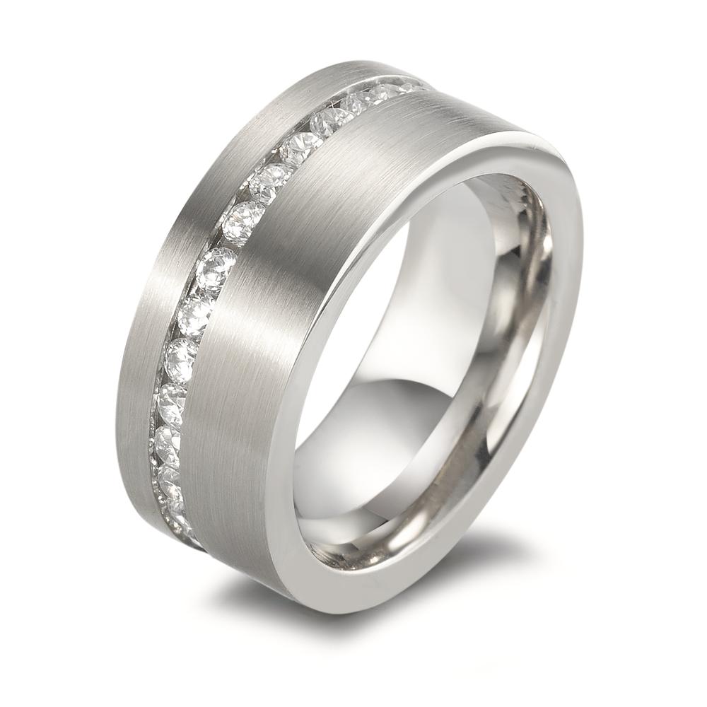 Bague d'éternité Acier inoxydable Zircone