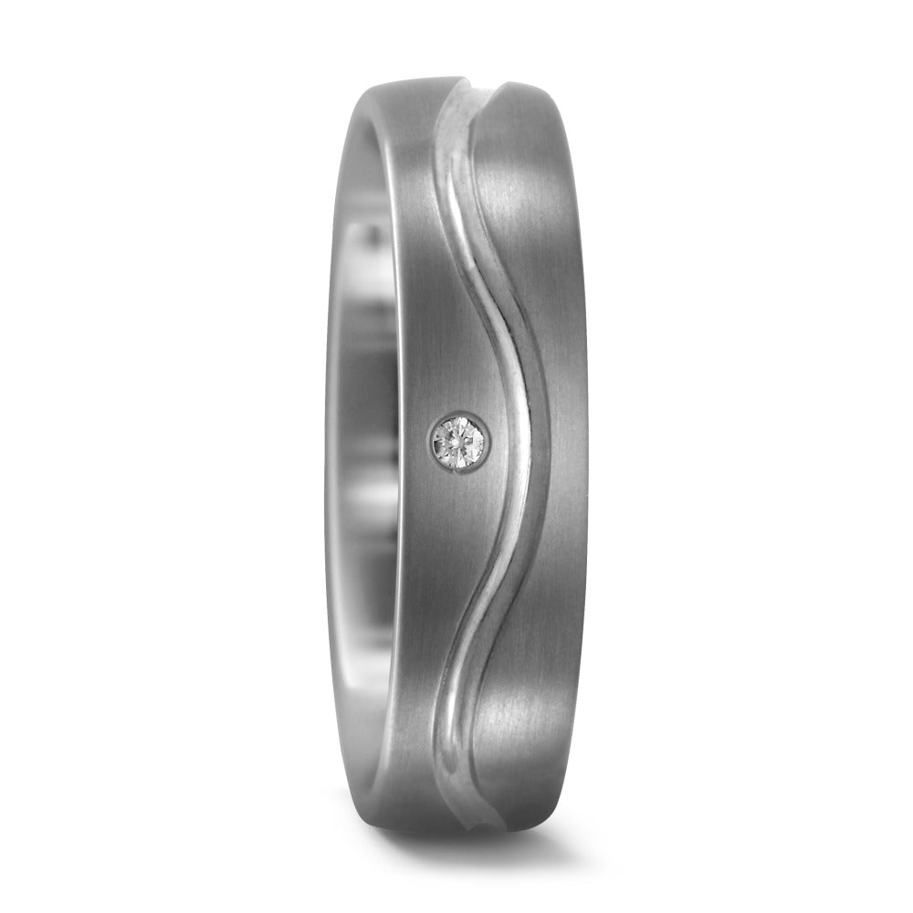 Partnerring Titan Diamant 0.02 ct, w-si