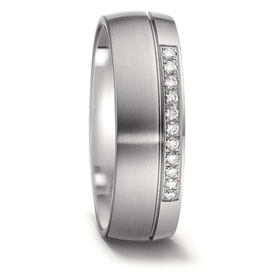 Partnerring Titan Diamant 0.11 ct, 11 Steine, w-si