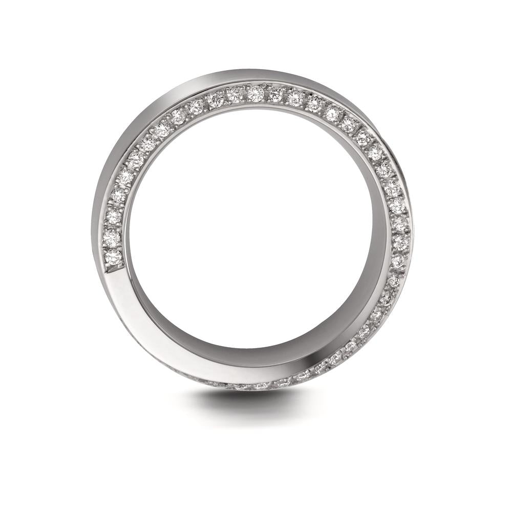 Bague Platine 950 Diamant 0.575 ct, tw-vvsi