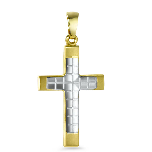 Pendentif Or jaune 9K Croix