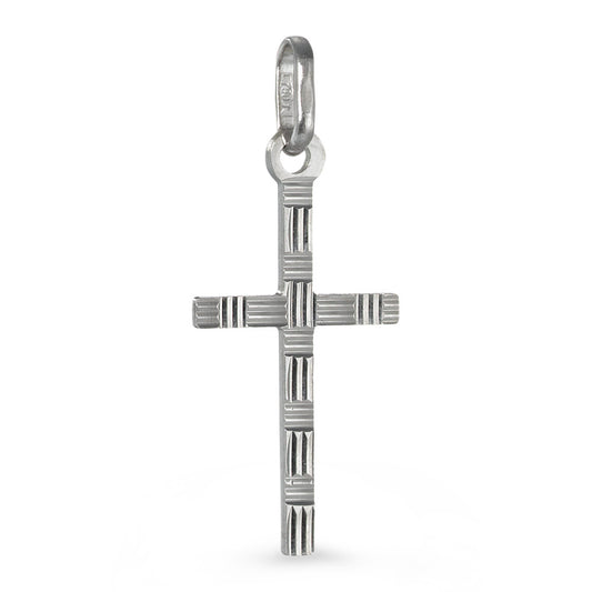 Pendentif Or blanc 18K Croix